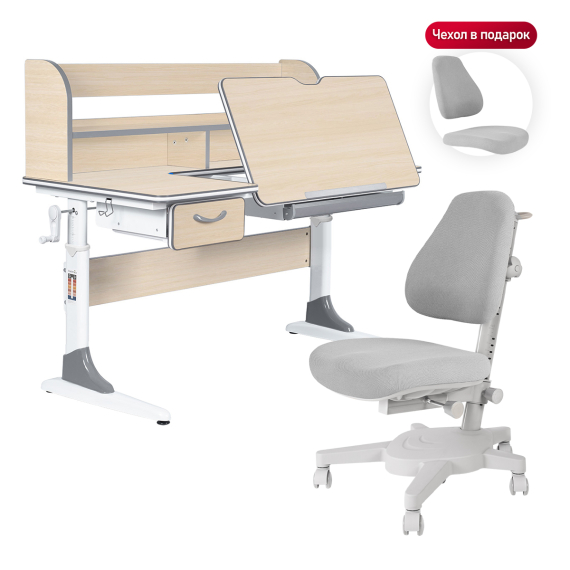 комплект anatomica study-120 lux парта + кресло + надстройка + органайзер + ящик Anatomica Study-120 Lux Set