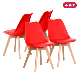 Комплект кухонных стульев Ergozen Frankfurt 4 шт красный